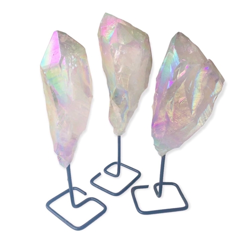 Ponta de Cristal Aura na base