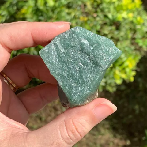 Quartzo Verde Bruto Pedra Cristal Natural