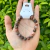 Pulseira Jaspe Leopardo Pedras Naturais Esfera Bolinha