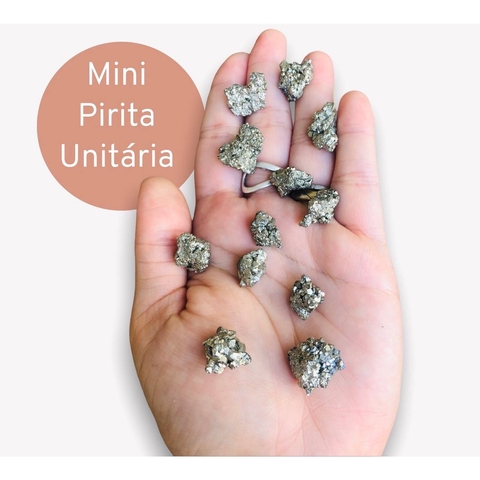 Mini Pirita Pedra Cristal Bruta - Prosperidade e Abundância