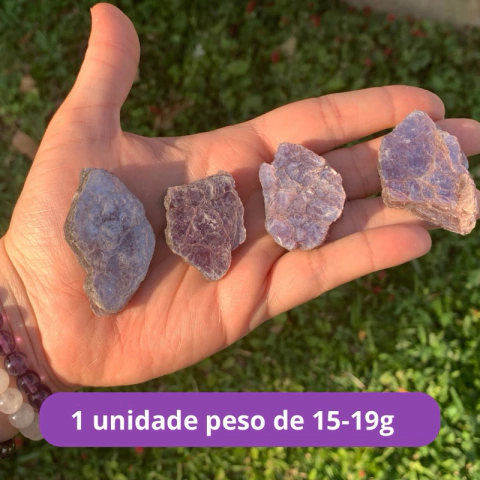 Lepidolita Roxa Extra - Mica Roxa Alta Qualidade - 1 pedra de 15-19g