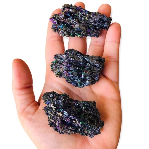 Silício Arco-Irís Silex Silica Pedra Bruta Tamanho:G