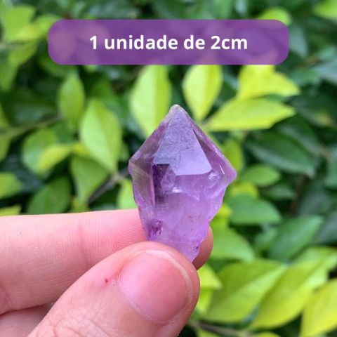 Mini Ponta de Ametista Bruta Natural - 1 unidade de 2cm