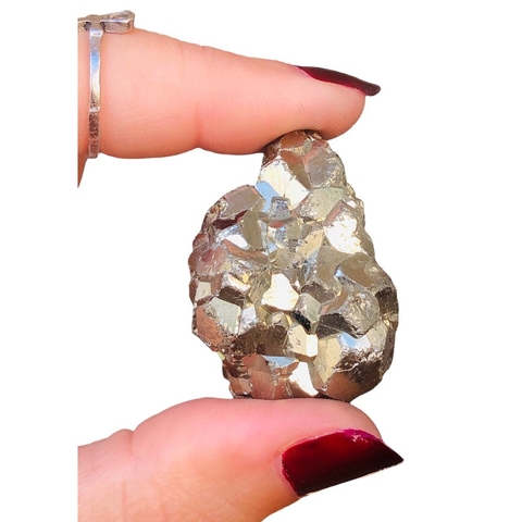 Pirita Pedra Cristal Bruta - Prosperidade e Abundância - F6(38gramas)