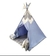 Teepee de tela Azul con Gris- Casita de tela portátil - comprar en línea