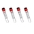 Tubo Coleta Tampa Vermelha 4ml 50 Unids Vacuette 454092