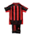 Milan - AC Milan - Conjunto - Kit - Vermelho e Preto - Red - Black - Puma - Itália - Infantil - Kids - Camisa - Short