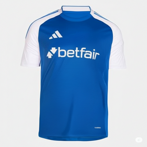 Cabuloso - Raposa - CEC - Camisa - Uniforme - Blusa - Manto - Azul - 1 - Home - I - Adidas - 2025/2026 - 25/26 - Betfair - Gabigol - Dudu - Masculino - Masculina - Kit - Jersey - T-shirt - Blue - Man - Men - Fan - Player