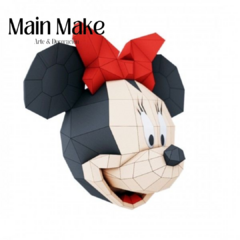 CABEZA DE MINNIE Y MICKEY ORIGAMI - comprar online