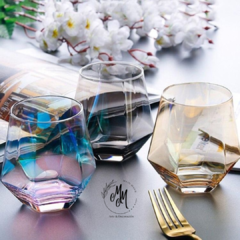 Vaso diamante de whisky en vidrio