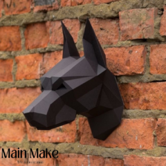 CABEZA DE DÓBERMAN ORIGAMI