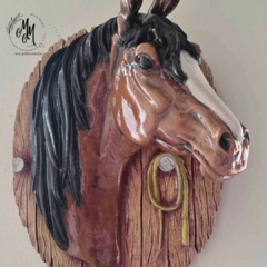 Cabeza de caballo placa realista