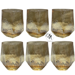 Vaso diamante corrugado de whisky en vidrio en internet