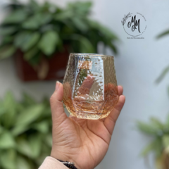 Vaso diamante corrugado de whisky en vidrio en internet