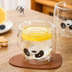 Vaso de oso doble vidrio - comprar online
