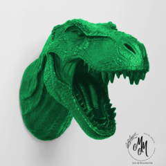 Cabeza de dinosaurio realista en internet