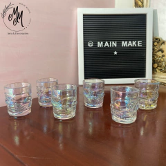 Copa shot calavera tornasol - comprar online
