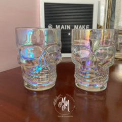 Vasos cerveceros calavera tornasol - comprar online