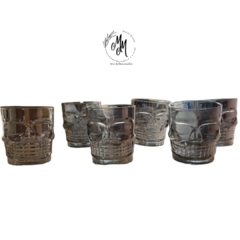 Vasos de whisky en vidrio negro - comprar online