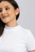CAMISETA GOLA ALTA - BRANCA - comprar online