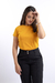 CAMISETA BÁSICA GOLA CARECA - AMARELO PÁPRICA - comprar online