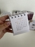 Mini Calendário de Mesa - CARTONADO 2025 na internet
