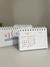 20 UND OU + / Mini Calendário de Mesa CARTONADO - 2025