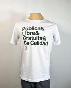 REMERA PUBLICA, LIBRE, GRATUITA & CALIDAD. Blanca en internet