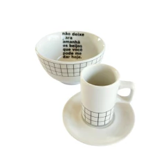 Xícara Café e Bowl Não Deixe para Amanhã