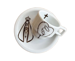 Xícara de Café Porcelana Nossa Senhora