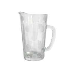 Jarra de Vidro Bolas Jateadas 1,2ml