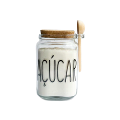 Pote Quadrado 600ml açucar