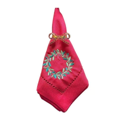 Guardanapo Bordado Guirlanda Merry