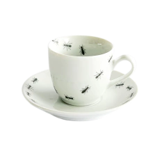 Xícara De Café Porcelana Estampa Formiga 60ml