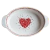Refratario Porcelana Oval Romance 25x15x5cm