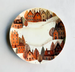 Prato Raso Alpes Natalinos 26cm