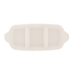 Petisqueira c/ 3 Divisórias de Porcelana New Bone Butterfly Flower - comprar online