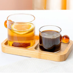 Dupla Canecas Borossilicato Ambar 200ml - comprar online