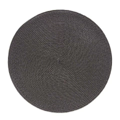 Jogo Americano Redondo Luna Avulso Carvão (203107)