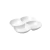 Petisqueira Porcelana New c/ 4 Divisões 21x21x3cm - comprar online