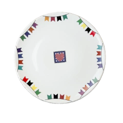 Prato Raso Porcelana Junina Bandeirinhas 26cm