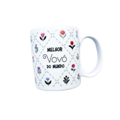 Caneca em Porcelana Afeto Frase Melhor Vovó 250ml