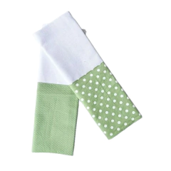 Dupla Pano de Prato Petit Poá Verde