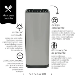 Porta Facas Inox (AJ19203)