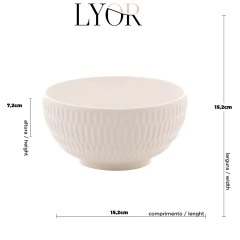Bowl de Porcelana New Bone Toledo Branco na internet