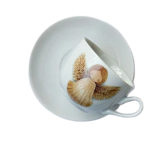 Xícara Chá Presépio Wood Anjo 200ml