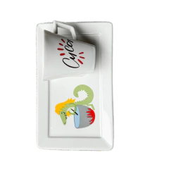 Caneca com pires Folclore Cuca