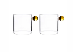 Dupla Canecas Borossilicato Ambar 200ml