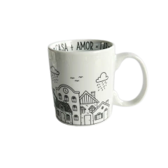 Caneca em Porcelana Álamo casa 250ml