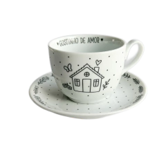 Xícara de Chá c/ Pires Álamo Gostinho 200ml